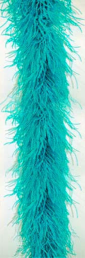 Ostrich feather boa 4 ply - #27 JADE GREEN